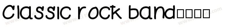 Classic rock band字体转换